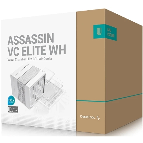 Устройство охлаждения(кулер) Deepcool Assassin VC Elite Wh Soc-AM5/AM4/1200/2066/1700/1851 белый 4-pin 22.6-29.3dB Al+Cu 300W 1772gr Ret (R-ASN4-WHNVNN-GJD)