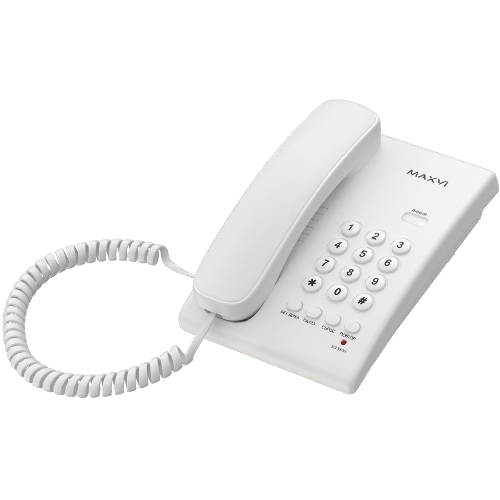 Проводной телефон MAXVI CS-02 white