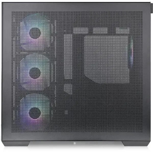 Компьютерный корпус Thermaltake View 380 TG ARGb черный без БП ATX 6x120мм 2x140мм 1x200мм 2xUSB3.0 audio bott PSU