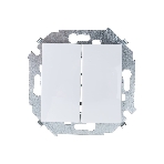 Механизм выключателя 2-кл. СП Simon15 16А IP20 бел. Simon 1591398-030