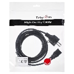 Кабель компьютер - розетка 3 м 220V (Европейский стандарт) VCOM/TELECOM