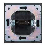 Розетка Kranz STRONG HDMI с/у антрацит