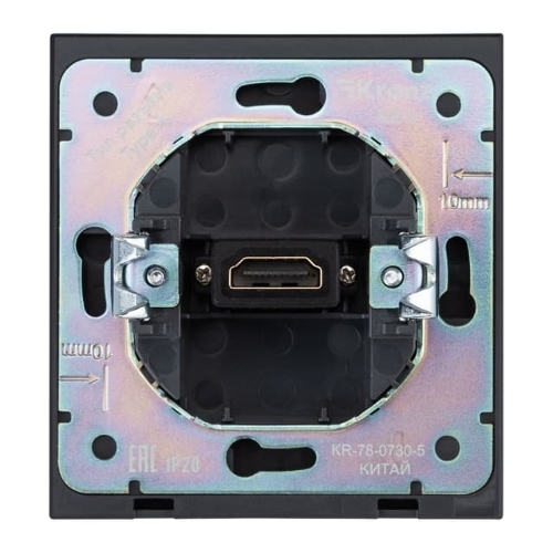 Розетка Kranz STRONG HDMI с/у антрацит
