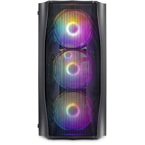 Компьютерный корпус 1STPLAYER FIREBASE X3-M Black, mATX, TG, 4x120мм LED fans inc.