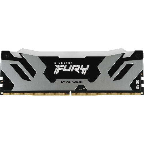 Оперативная память Kingston Fury Renegade RGB, DDR5, 24GB (1x24 GB), 7200 MHz, CL38, радиатор, RGB, серебристый