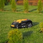 Робот-газонокосилка Denzel Grass Master 1000, ультразвуковой датчик, 3 Ач, LCD дисплей, Wi-Fi
