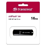 Флешка USB Transcend JetFlash 350 (TS16GJF350), 16Gb, USB 2.0, R/W 15/7, черный