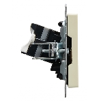 Розетка компьютерная двойная IEK BRITE РК10-2-БрКр (BR-K20-1-K10) СП RJ45 кат.5E бежевый