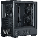 Компьютерный корпус Zalman P10 NAMU, MATX, черный, WINDOW, FRONT COVER WALNUT, 2x3.5