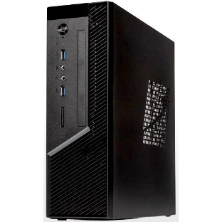 Компьютерный корпус с блоком питания 250Вт. Сase Foxline mITX 250W TFX, 2xUSB 3.0, черный Trim, powercord