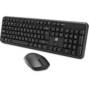 Комплект клавиатура+мышь Oklick S277W беспроводной, USB, 1600 DPI, чёрный