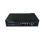Коммутатор неуправляемый NEOMAX NMS-106PoE-1000-S, 6 портов 1000 Mbps, 4xPoE + 1xSFP, металл
