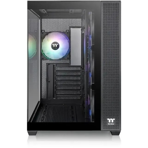Компьютерный корпус Thermaltake View 380 TG ARGb черный без БП ATX 6x120мм 2x140мм 1x200мм 2xUSB3.0 audio bott PSU