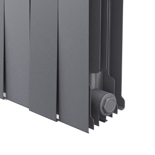 Радиатор биметаллический Royal Thermo PianoForte 500 серебристый - 12 секц.