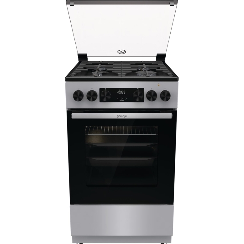 Плита Комбинированная Gorenje GK5C41SF серый (стеклянная крышка) реш.чугун