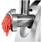 Мясорубка электрическая Bosch MFW68660 черный, 2200 Вт, 4.3 кг/мин, реверс, защита от перегрузки, металлический лоток, насадки - 10