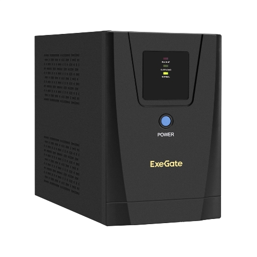 Источник бесперебойного питания ExeGate EX292802RUS SpecialPro UNB-1600.LED.AVR.2SH.3C13.USB 1600VA/950W, LED, AVR, 2*Schuko+3*C13, USB,съемн.кабель, металлический корпус, черный