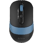 Мышь беспроводная A4Tech Fstyler FB10CS черный/синий, 2000 dpi, радиоканал, Bluetooth, USB, кнопки - 4