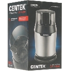Кофемолка Centek CT-1362 (сталь) 200Вт, 60гр, стальн стакан, стальн чаша, прозрачная крышка