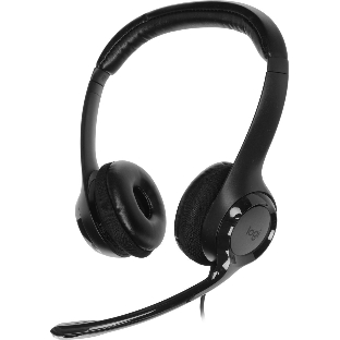 Гарнитура Logitech H390 чёрный, проводная, USB