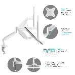 Кронштейн для мониторов ONKRON G100 белый 13