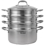 Пароварка Rondell RDS-1103 26 см. 3 перфорированных уровня (5,5 л - нижний ярус)