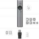 Презентер Logitech Spotlight R-R0011 серый, Bluetooth, кнопки - 3