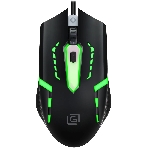 Мышь проводная Oklick 398G черный, 2400 dpi, USB, кнопки - 4