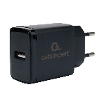 Сетевое зарядное устройство Cablexpert MP3A-PC-57, 5Вт, 1А, 1хUSB, черный, пакет