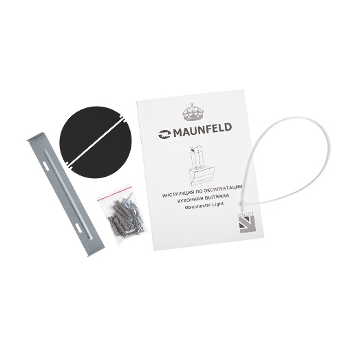 Вытяжка наклонная Maunfeld Manchester Light 60 черная, 60 см, 1000 куб. м/ч, 63 дБ