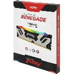 Оперативная память Kingston Fury Renegade RGB, DDR5, 24GB (1x24 GB), 7200 MHz, CL38, радиатор, RGB, серебристый