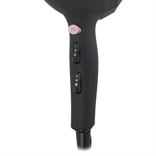 Фен DELTA LUX DL-0941 черный/розовый, 2200 Вт, ионизация