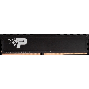 Оперативная память Patriot Signature Premium, DDR4, 16GB (1x16GB), 2666 MHz, CL19, с радиатором, чёрный