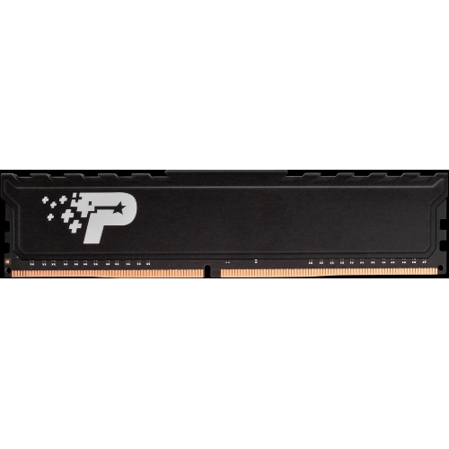 Оперативная память Patriot Signature Premium, DDR4, 16GB (1x16GB), 2666 MHz, CL19, с радиатором, чёрный