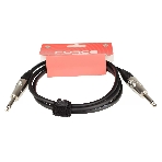 Кабель гитарный FORCE FGC-09/1.51/4" TS Jack - 1/4" TS Jack, высококачественный, малошумящий с проводниками из безкислородной меди OFC, диаметр 6 мм, профессиональные металлические разъемы, длина 1,5 м