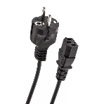 Кабель компьютер - розетка 3 м 220V (Европейский стандарт) VCOM/TELECOM