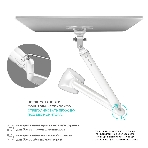 Кронштейн для мониторов ONKRON G100 белый 13