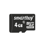 Флеш карта Micro SDHC 4Gb Smartbuy Сlass 4 (без адаптеров)