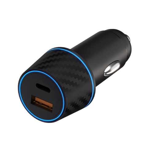 Автомобильное зарядное устройство Maxvi CCM-MS604PD 48W 6A (USB + Type-C, QC3.0 PD3.0) черный