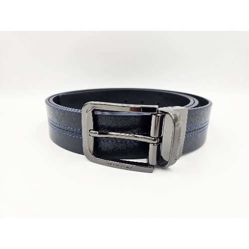 Ремень мужской Piquadro Blue Square CU6742B2/BLUN 125х3.5 см синий/черный натур.кожа