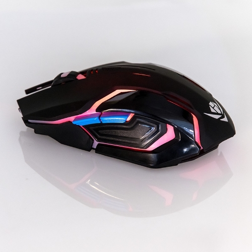 Мышь беспроводная Nakatomi MROG-20UR черный, 2400 dpi, радиоканал, USB, кнопки - 6