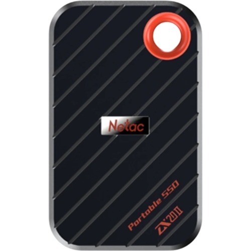 Внешний SSD Netac ZX20 II, 512 Gb, USB 3.2 Gen 2x2 Type-C, R/W 2000/1800, черный