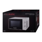 Микроволновая печь WILLMARK WMO-202MW белый, 20 л, 700 Вт, переключатели - поворотный механизм
