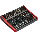 Микшерный пульт PROEL PLAYMIX8 8-ми канальный, 24 бит/48 кГц DSP, Bluetooth, медиа-плеер, 4x XLR+1/4" TRS микр./лин. входа, 2х 1/4" TRS (L/R) стерео лин. входа, 2x XLR Main вых., 2x 1/4" TRS вых. для мониторов, USB аудио интерфейс, 2x USB-A порта