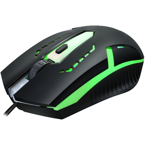 Мышь проводная Oklick 398G черный, 2400 dpi, USB, кнопки - 4
