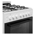 Плита комбинированная Maunfeld MGC60ECW04 белый, газовых конфорок 4 шт, духовка электрическая 65 л, 60 см x 88 см x 65 см