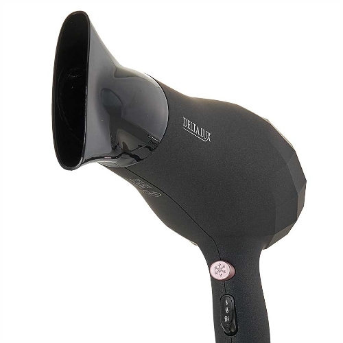 Фен DELTA LUX DL-0941 черный/розовый, 2200 Вт, ионизация