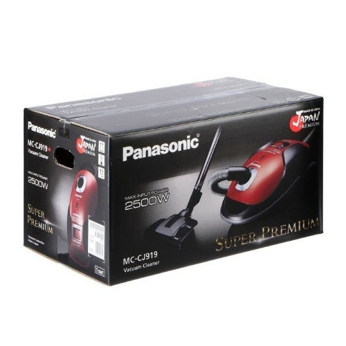 Пылесос Panasonic MC-CJ919R красный, 380/2500 Вт, уборка сухая, пылесборник мешок 6 л