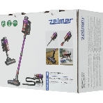 Пылесос вертикальный Zelmer STICK ZSVC925T Wiktor фиолетовый/черный, питание от аккумулятора, 380 Вт, уборка сухая, пылесборник 0.8 л
