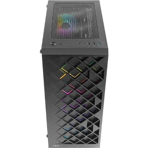 Компьютерный корпус Azza Spectra черный без БП ATX 7x120мм 2x140мм 2xUSB 2.0 1xUSB 3.0 audio bott PSU